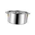 thumbnail image 3 of Stainless Steel Soup Pot Composite Bottom Stockpot Cookware Brine Bucket Suitable for All Stoves Multipurpose Cooking Pot for Hotel Canteens 3.5L, 3 of 8