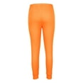 thumbnail image 5 of Fnooota Womens Capri Leggings, Yoga High Waist Plus Size Stretch Workout Bottoms Orange Size XL, 5 of 7
