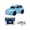 Blue, variant on Red Inductive Car Toy Engineering Vehicle Follows Black Line Optical Sensor Educational Logical Thinking With Marker Pen Paper Batteries 9x4 5x5cm