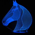 thumbnail image 3 of 3D Horse Night Light Table Desk Optical Illusion Lamps 16 Color Changing Lights LED Table Lamp Xmas Home Love Birthday Children Kids Decor Toy Gift, 3 of 7