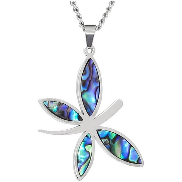 American Steel Stainless Steel Jewelry Abalone Shell Mother of Pearl ...
