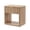 Oak 1-Drawer, variant on Hvoonc 3 Drawer Nightstand with Faux Marble Top, 25" Tall Fluted Storage Bedside Table, FSC Certified Wood, Natural Oak