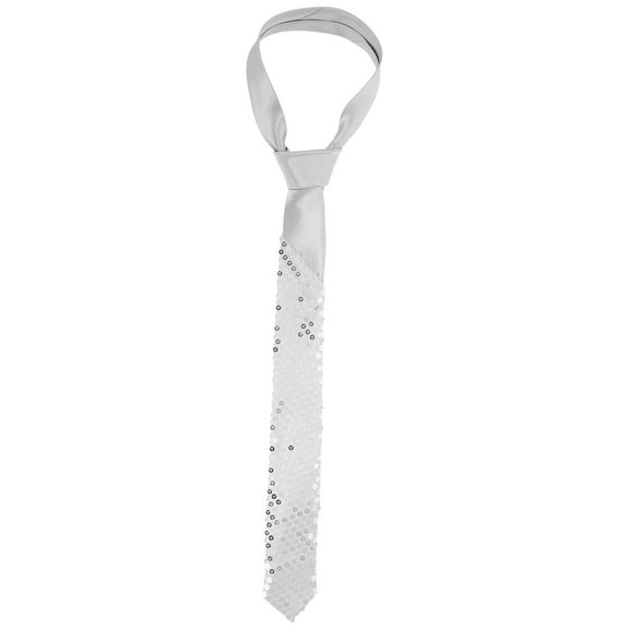 LOLIPPYY Sequin Necktie for Party Decor Unique Metallic Design