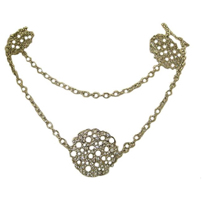 Designer Jewelry 5591RH Potatoe Clip Necklace 42 inches