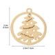 thumbnail image 4 of Fiudx Ofertas y liquidaciones Adornos navideños Árbol de Navidad Colgante de madera Hecho a mano Piezas de madera con cordeles Departamento de Navidad Adornos colgantes de madera, 4 of 7