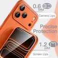 thumbnail image 6 of JETech Magnetic Silicone Case for iPhone 17 Pro Max, Compatible with MagSafe, Silky Touch (Orange), 6 of 7