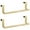 Gold, variant on 9'' Kitchen Towel Holder, 2 Pack Over The Door Towel Rack, Over Cabinet Door Towel Bar Stainless Steel Dish Washcloth Hanger,Brushed Stainless Stee,No Scratch,No Installation(Gold)