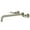 Brushed Nickel, variant on Kingston Brass KS8047KL Whitaker Two-Handle 3-Hole Wall Mount Roman Tub Faucet in Brushed Brass