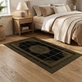thumbnail image 2 of ODIKA Meander Bordered Frame Border Scroll Geometric Fret Greek Key Refined Structured Non-Slip Low Profile for Guest Room, Lounge, Apartment, 2 of 7