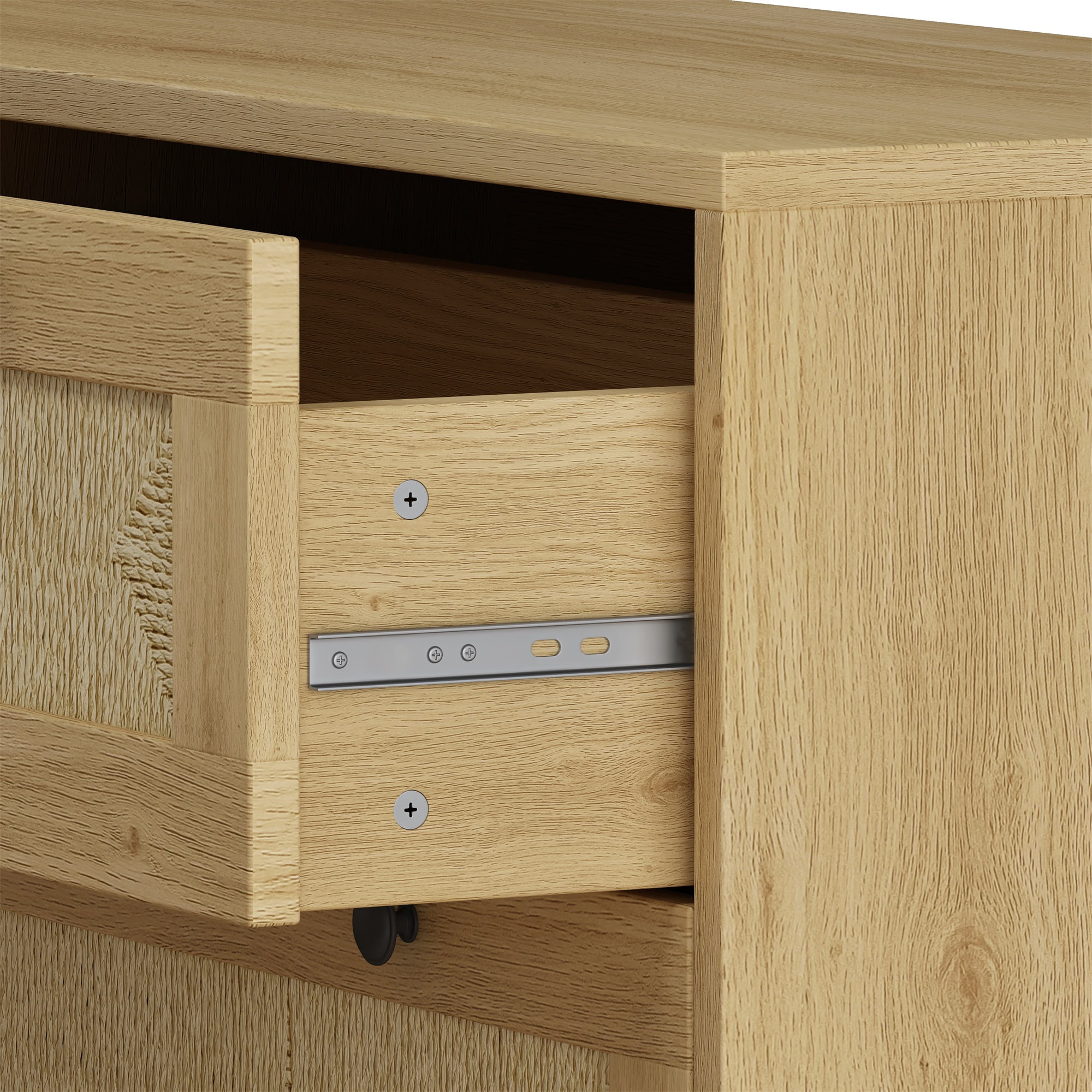 Kadyn 3-Drawers Dresser , 30.31" MDF Storage Cabinet for Bedroom, Living Room, Dressers & Chests of Drawers for Hallways,Oak Kadyn 3-Drawers Dresser , 30.31" MDF Storage Cabinet for Bedroom, Living Room, Dressers & Chests of Drawers for Hallways,Oak