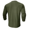thumbnail image 4 of VJATTWR Men's Shirts Long Sleeve 3 Button Casual Collared T-Shirt Winter Fall Shirt with Pocket Mens Fashion Shirts Shirts S, 4 of 7