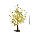 thumbnail image 2 of Tyidzon Olive Tree Artificial Indoor with Lights 24" LED Adjustable Artificial Plants with Warm White Lights Battery Operated Lighted Fake Tree for Tabletop Indoor Holiday Decor, 2 of 6