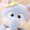 thumbnail image 3 of 9in Flower-Holding Baby Elephant Plush Toy - Sitting Pose Soft Stuffed Animal, Cute Floral Bouquet Decor, Huggable Elephant Doll for Kids Gifts Home Decor, 3 of 8