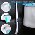 thumbnail image 2 of TWSOUL Disposable Toilet Brush,Wall Mounted Bathroom Toilet Cleaning System, Long Toilet Bowl Cleaner Wand with Cleaning Cotton, 2 of 8