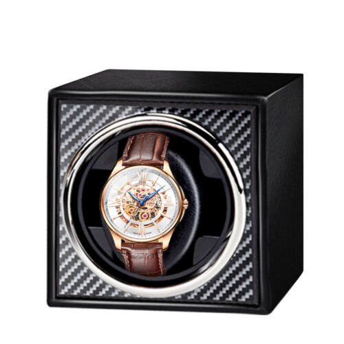 Electric Single Watch Winder Storage Box Automatic Vertical Mechanical Mute Foam