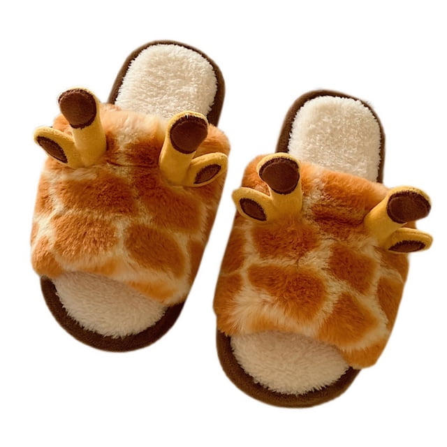Zapatillas de interior para mujer, zapatillas de felpa cálidas para prevenir lindas zapatillas de felpa, zapatillas de felpa diseñadas para precisión
