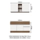 thumbnail image 3 of Cocina Integral MADESA Glamy 150cm Marrón/Blanco, 3 of 5