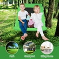 thumbnail image 5 of WYDK 700 lbs Giant 60'' Platform Tree Swing for Kids and Adult, Indoor/Outdoor Large Swing with Oxford Fabric, Adjustable Hanging Ropes, Suitable for Park, Playground, Backyard (Green), 5 of 9