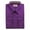 Purple, variant on Berlioni Italy Men's Convertible Cuff Solid Dress Shirt Purple