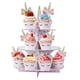 thumbnail image 2 of Soporte para cupcakes de 3 niveles: suministros de decoración para fiestas temáticas dulces para fiestas de cumpleaños de niñas, baby shower, bodas, fiestas de revelación de género Ormromra 222263, 2 of 9
