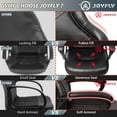 thumbnail image 5 of JOYFLY Ergonomic Computer Gaming Chair Racing Style Task Chair for Kids Adults, 250 lbs, Grey&Black, 5 of 8