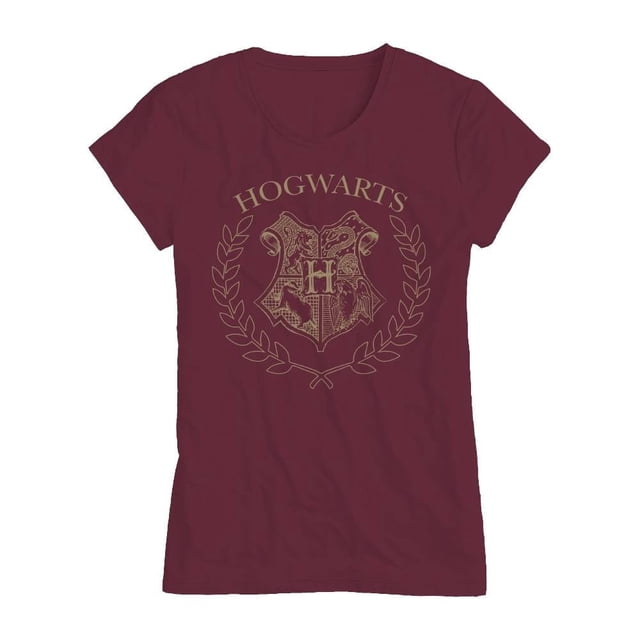 Playera Harry Potter Talla M Manga Corta Escudo Hogwarts Fit Normal Vino