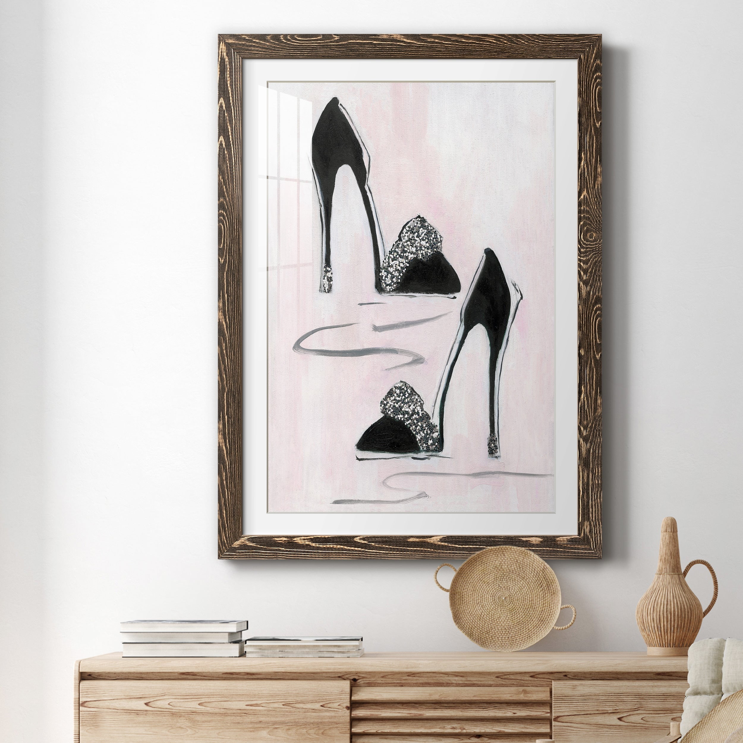 Shoes That Dazzle II - Premium Framed Print - Distressed Barnwood Frame - Ready to Hang