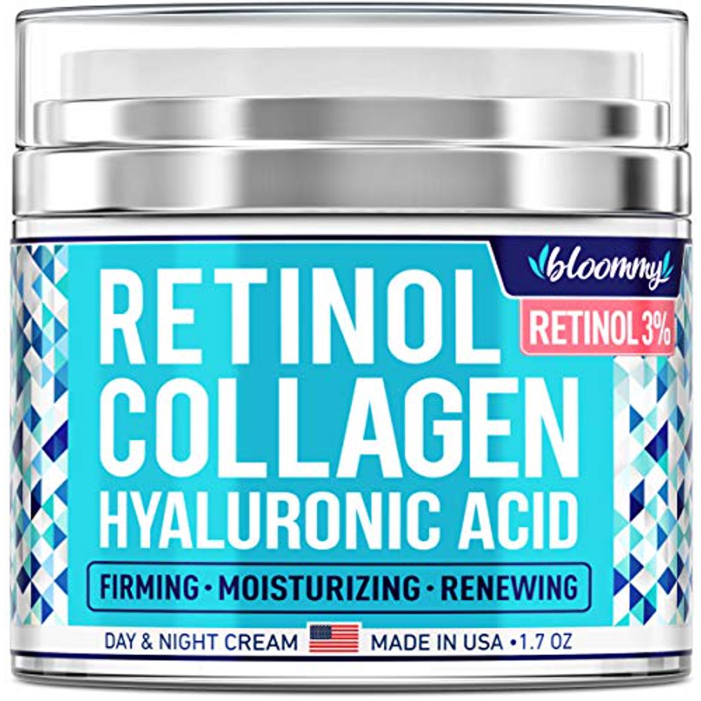 Collagen & Retinol Cream for Face with Hyaluronic Acid Made in USA