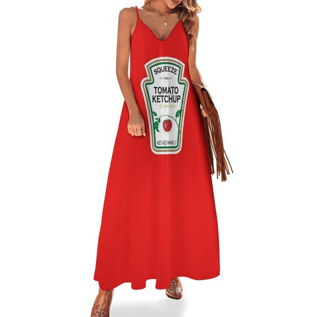 Nueva etiqueta de ketchup divertida y personalizable: consulte las notas del artista para personalizarla O solicite este listado para recibir un vestido sin mangas