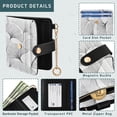 thumbnail image 5 of Small Wallet For Women Bifold Leather Pocket Coin Credit Card Holder With RFID Blocking Ginkgo Leaves, 5 of 6