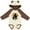 Natural & Brown w Ears, variant on Inktastic Rodeo Barrel Racing Cowgirl Girls Long Sleeve Baby Bodysuit