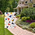 thumbnail image 2 of Yayeee Garden Flag 28" x 40" Double Sided Outdoor Yard Lawn Holiday Decorations, White Geometric, 2 of 6