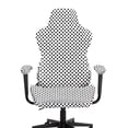 thumbnail image 2 of FUIALDOLG Polka Dot Gaming Chair Covers 4 Piece Elastic Non-slip Office Chair Seat Covers White Computer Rolling Chair Seat Slipcover Removable Stain Resistant Chair Seat Cover, 2 of 9