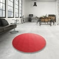 thumbnail image 4 of Ahgly Company Tapis Rond Lavable en Machine Intérieur Transitionnel Rouge, 4 Pieds Rond, 4 of 7