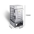thumbnail image 5 of EQCOTWEA Electric Commercial Bun Steamer Food Warmer Bun Bread Heater Hot Dog Steamer Warmer Food Heating Display Cabinet 5-Layer, 5 of 11