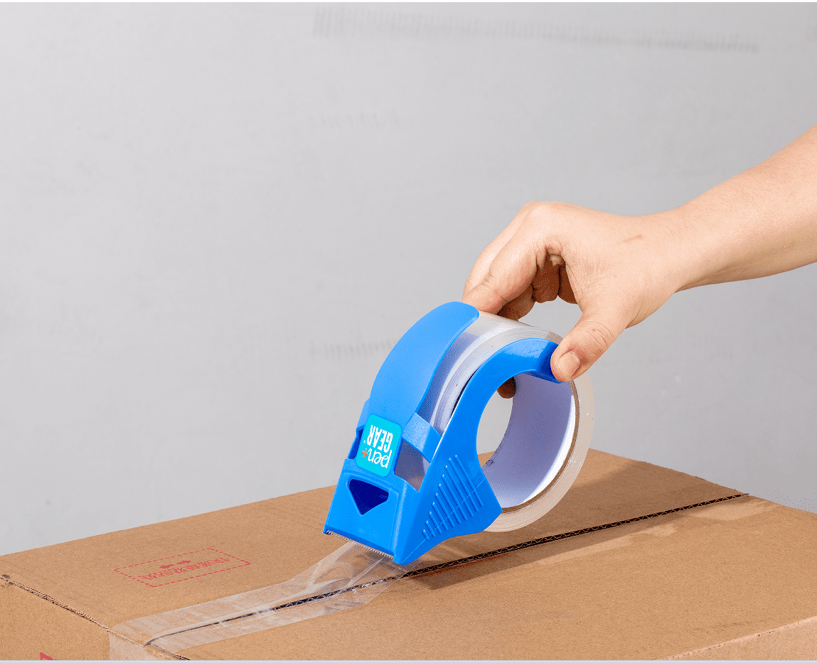 Pen+Gear Packaging Tape with One-Handed Dispenser, Clear, 1.88 in x 38 Yds