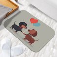 thumbnail image 6 of 1pc Cute Dachshund Dogs Absorbent Non-Slip Bathroom Thickened Flannel Rug Decor,Soft,Quick Drying,Suitable For Indoor/outdoor Use,Bathrooms,Bedrooms,Kitchens,Terrace,Laundry Rooms,16"x24", 6 of 9