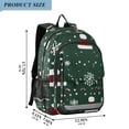 thumbnail image 2 of FORMRS Unisex School Backpack 17" Student Travel Bag with Laptop Compartment, Christmas Santa Hats, 2 of 7