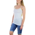 thumbnail image 3 of ToBeInStyle Women's Fitted Adjustable Spaghetti Strap Camisole, 3 of 7