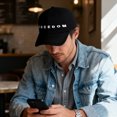 thumbnail image 2 of Classic Freedom Print Baseball Cap for Men/Women - Adjustable Strap, Breathable Cotton, Daily Outdoor Sun Protection Hat, 2 of 7