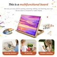 thumbnail image 3 of Large Drawing Board Easel Solid Beech Wood Tabletop Painting Easel with Smooth Surface Adjustable Angle Art Easel Folding Drawing and Sketching Board for Artists Beginners Student, 3 of 6