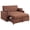 Copper, variant on Portland Boucle Upholstered Sleeper Sofa Bed Copper