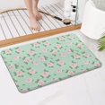 thumbnail image 4 of Pioneer Flower Floral Print Pattern Bathroom Rugs Mat, Non Slip Microfiber Bathroom Rug with Rubber Backing, Soft Mats for Bathroom Floor Tub Shower, 17"x27", 4 of 5