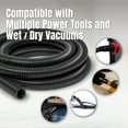 thumbnail image 6 of POWERTEC 10ft. Dust Collection Hose Kit with 5 Fittings for Woodworking Power Tools Home and Wet/Dry Shop Vacuums, 70347, 6 of 7