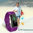 thumbnail image 4 of HOPDAY Fitness Tracker GW565D Heart Rate & Sleep Monitor Unisex Purple Smart Wristband, 0.96'', 4 of 6