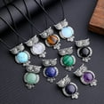 thumbnail image 6 of QQTDFG Black onyx Gems Owl Crystal Necklace Magic Reiki Healing Amulet-default, 6 of 6