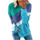 thumbnail image 2 of ICHUANYI Clearance Women's Fashion Printed Loose T-shirt Long Sleeves Blouse Round Neck Casual Tops Sweatshirt Hoodies(Purple, XL) ICHUANYI WER2023081512089, 2 of 5