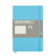 LEUCHTTURM1917 - Notebook Softcover Paperback B6+ - 123 Numbered Pages for Writing and Journaling (Ruled, Ice Blue)