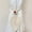 Four-strand Braid Strap (Cotton White), variant on Boliang Bohemian Style Curtain Straps, Hand Woven Double Leaf Curtain Decorative Buckle Straps with Adjustable Wooden Beads, Used for Indoor and Outdoor Curtain Decoration Curtain Holdbacks
