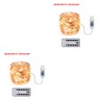 thumbnail image 2 of Billuyoard USB LED Home Office Garden Impermeable Control remoto Temporizador Lámpara String 10m 100LEDs Blanco cálido Blanco cálido 10m 2piezas Billuyoard CBP144875, 2 of 6